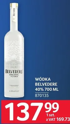 Wódka Belvedere 40% 700 ml promocja w Selgros