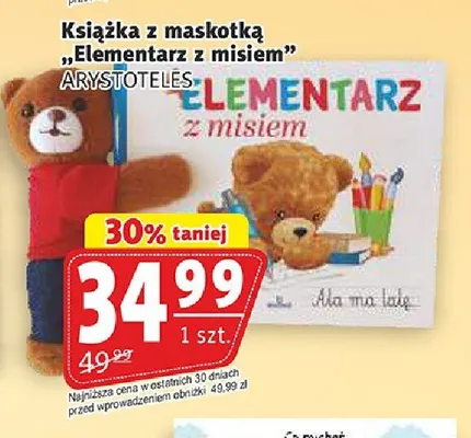 Książka z maskotką Elementarz z misiem promocja w Prim Market