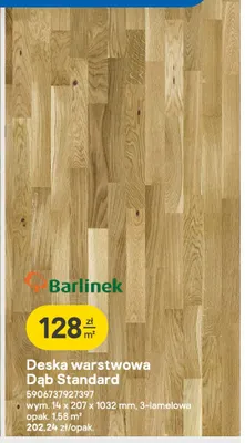 Deska warstwowa Dąb Standard Barlinek promocja w Castorama