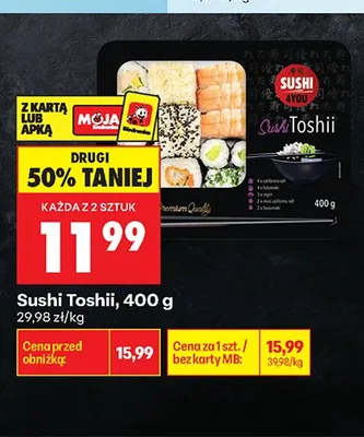 Sushi Toshii promocja w Biedronka