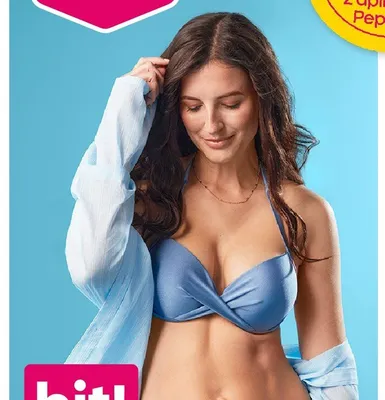 Góra push-up od bikini damskie S-XXL promocja w Pepco