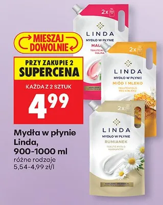 Mydło w płynie miód i mleko promocja w Biedronka