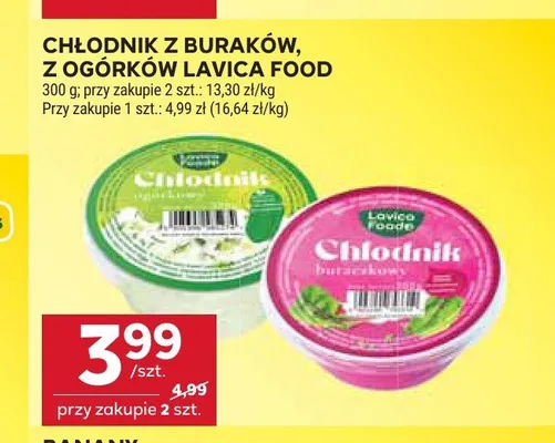 Chłodnik z ogórków Lavica Food promocja w Stokrotka