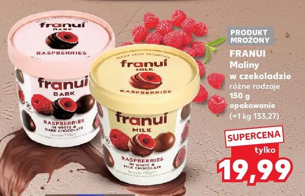 Maliny w czekoladzie różne rodzaje promocja w Kaufland