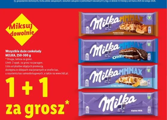 Czekolada Milka MMMAX Peanut Caramel promocja w Lidl
