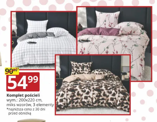 Komplet pościeli 200x220 cm 3 elementy promocja w Prymus AGD