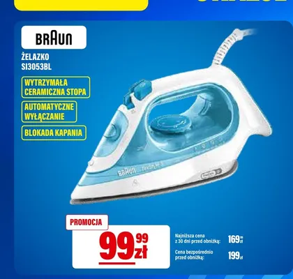 Żelazko Braun SI3053BL promocja w RTV EURO AGD