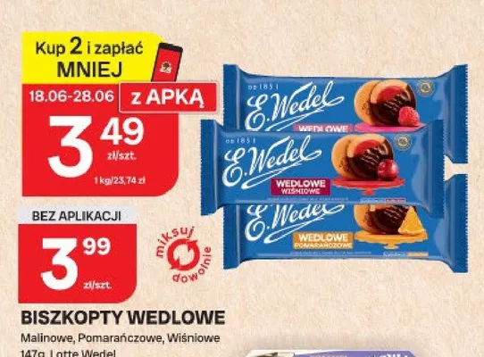 Biszkopty E.Wedel Wedlowe Pomarańczowe promocja w Chorten