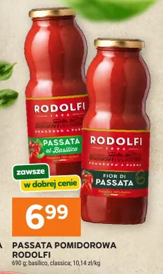 Passata pomidorowa basilico Rodolfi promocja w Stokrotka