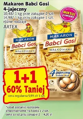 Makaron Babci Gosi 4-jajeczny promocja w Prim Market