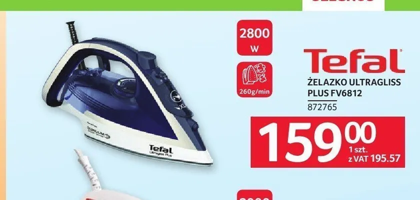 Żelazko Tefal Ultragliss Plus FV6812 promocja w Selgros
