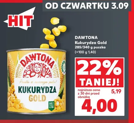 Kukurydza Dawtona Gold promocja w Kaufland