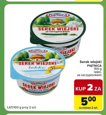 Serek wiejski lekki Piątnica promocja w Carrefour Express