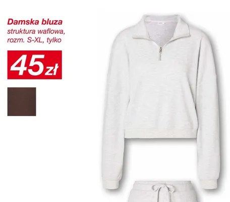 Damska bluza struktura waflowa KiK promocja w KiK