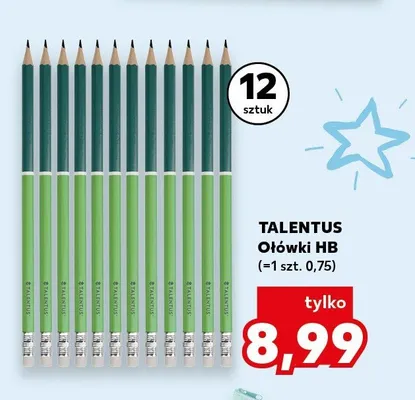 Ołówki HB Talentus 12 sztuk promocja w Kaufland