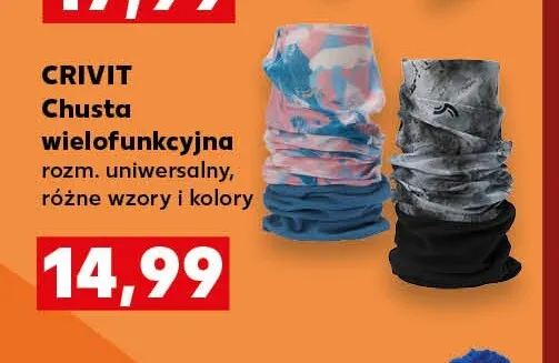 Chusta wielofunkcyjna Crivit promocja w Kaufland