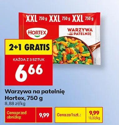 Warzywa na patelnię Hortex XXL promocja w Biedronka