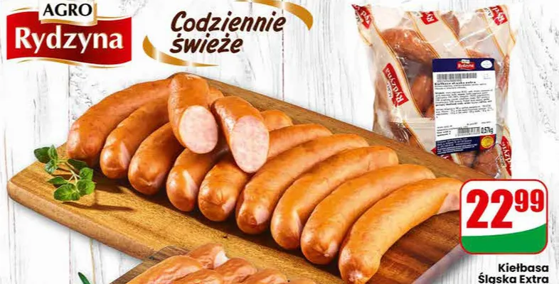 Kiełbasa śląska extra promocja w Dino