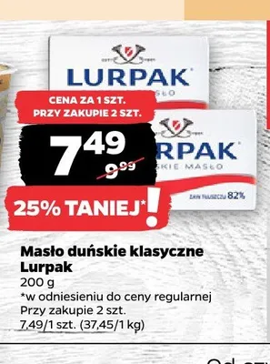 Masło duńskie klasyczne Lurpak promocja w Netto
