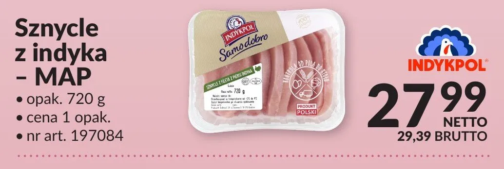 Sznycle z indyka - MAP promocja w Makro