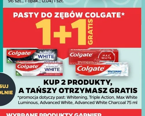 Pasta do zębów Colgate Advanced White Charcoal promocja w Netto