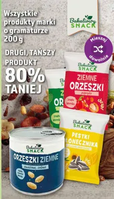Orzeszki ziemne Bakalland Snack promocja w Dino