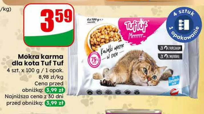 Mokra karma dla kota różne rodzaje promocja w Dino