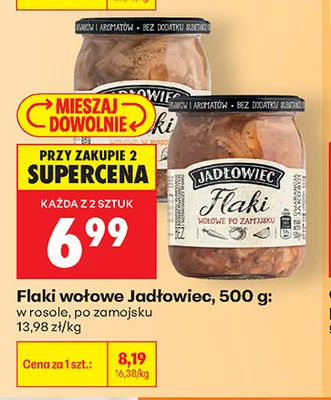 Flaki wołowe po zamojsku Jadłowiec promocja w Biedronka