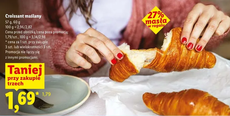 Croissant maślany promocja w Lidl