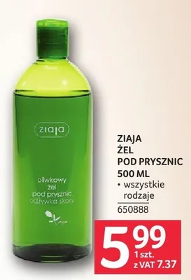Żel ZIAJA ZEL POD PRYSZNIC 500 ML promocja w Selgros