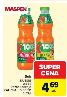 Sok różne rodzaje promocja w Carrefour