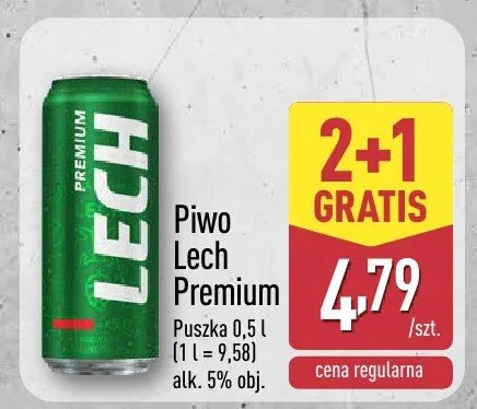 Piwo Lech Premium promocja w Aldi