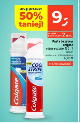 Pasta do zębów Colgate Cool Stripe promocja w Dealz