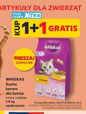 Sucha karma dla kotów Whiskas promocja w Kaufland