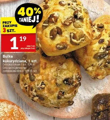 Bułka kukurydziana, 1 szt. promocja w Twój Market