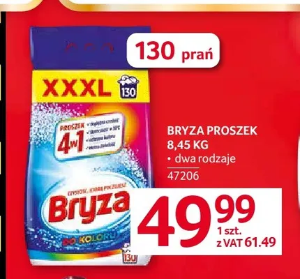 Proszek do prania Bryza promocja w Selgros