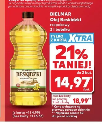 Olej rzepakowy Beskidzki Bielmar promocja w Kaufland