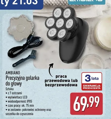 Precyzyjna golarka do głowy promocja w Aldi