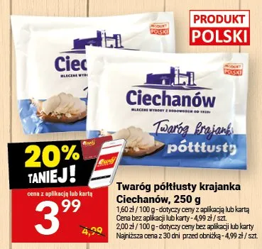 Twaróg półtłusty krapianka promocja w Twój Market