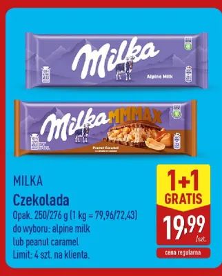 Czekolada Milka MMMAX Peanut Caramel promocja w Aldi