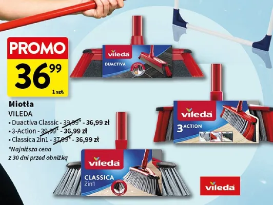 Miotła Vileda Classica 2in1 promocja w Intermarche