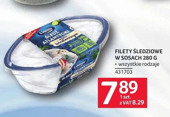 Filety śledziowe w sosach Lisner promocja w Selgros