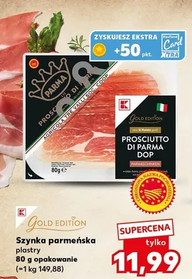 Szynka parmeńska plastry Gold Edition promocja w Kaufland