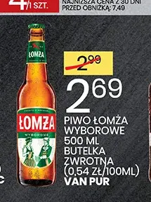 Piwo Łomża Wyborowe promocja w Wafelek