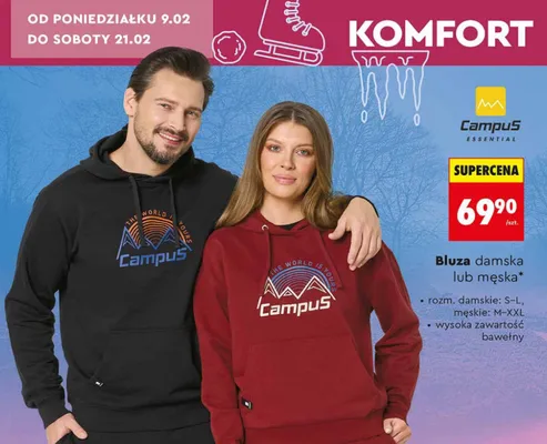 Bluza damska lub męska promocja w Biedronka