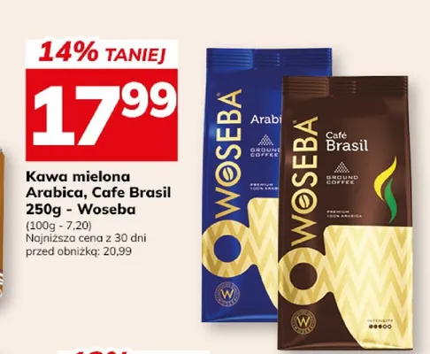 Kawa mielona Woseba Cafe Brasil promocja w Hitpol