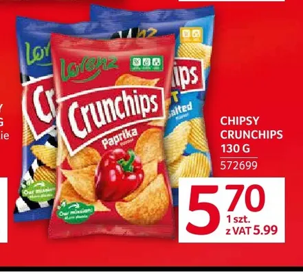 Chipsy Crunchips Lorenz promocja w Selgros