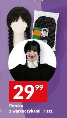 Peruka z warkoczykami promocja w Twój Market