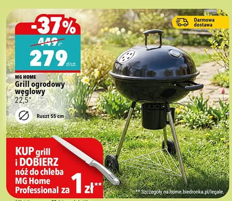 Grill ogrodowy węglowy 22.5" promocja w Biedronka