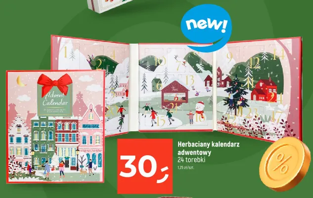 Herbaciany kalendarz adwentowy promocja w Dealz